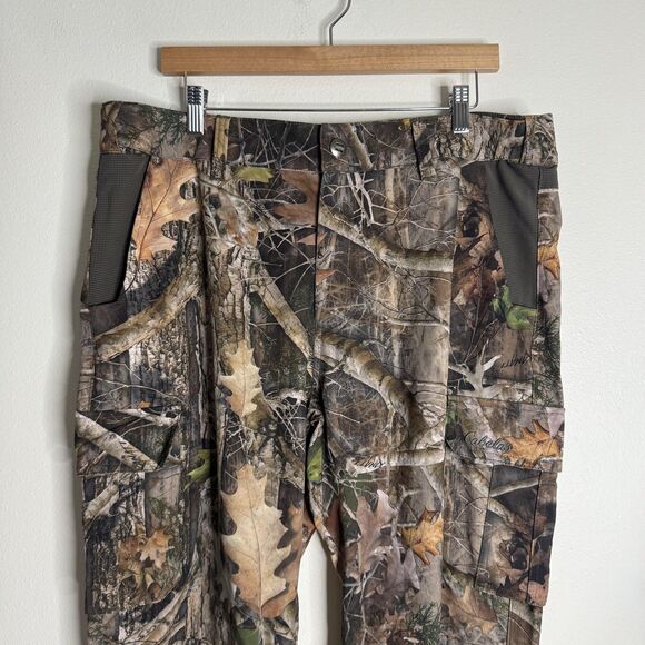 Cabelas Pants Mens Large Camouflage Camo Outdoor Hunting Hiking Cargo Pockets - Picture 2 of 14